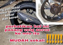 Cara Pasang Velg Mio Ke Aerox New